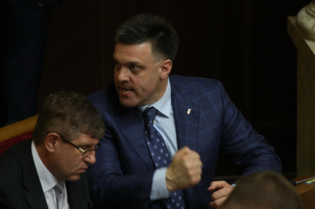 Лідер Свободи Олег Тягнибок злився