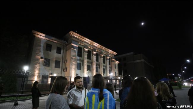 Участь в акції також взяв колишній політв'язень Геннадій Афанасьєв