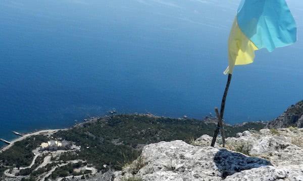 На цьому фото видно трикутник заказника, який опинився в заручниках власників бази Мис Айя