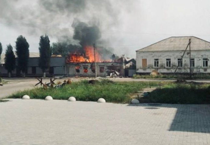 Наслідкі обстріла міста Оріхів