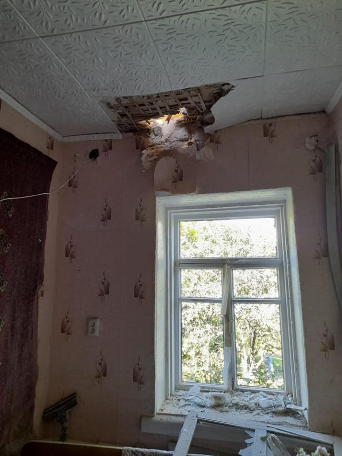 последствия обстрелов в Сумской области 18 июля, фото с Facebook Живицкого