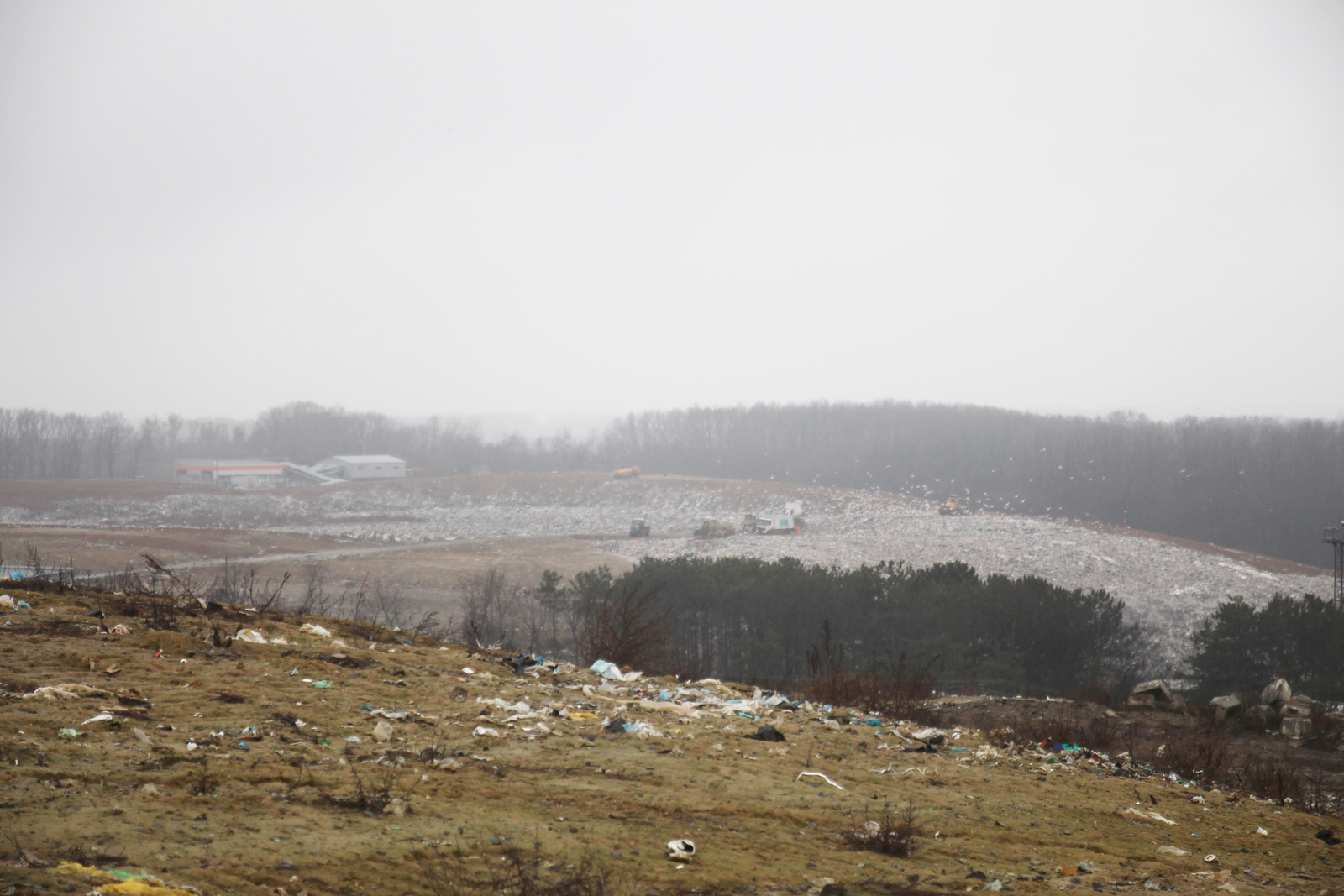 vyd na polihon z pahorba