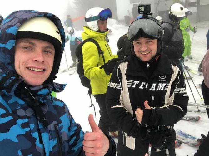 Зеленський серед лижників