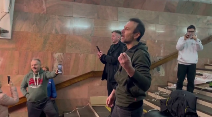 Під час виступу у Харківському метро