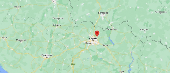 Село Циркуны на карте