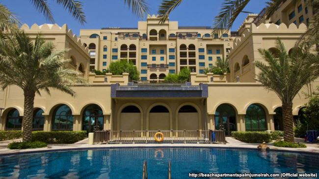 Апартаменти в Дубаї, фото с сайту готельного комплексу