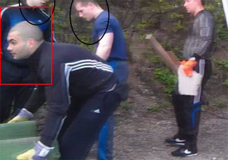 Арсен Капанський під час рейдерства на будинок Ніни Москаленко Арсен Капанський під час рейдерства на будинок Ніни Москаленко