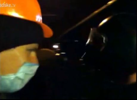 Автомайданівці vs беркутівці. Скрін-шот із трансляції Громадскього ТБ