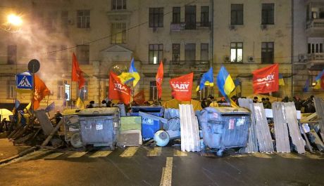 Намети мітингувальників поблизу МВС. Фото Сергія Лещенка Намети мітингувальників поблизу МВС. Фото Сергія Лещенка