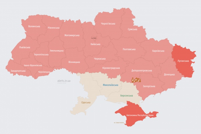 Мапа alerts.in.ua