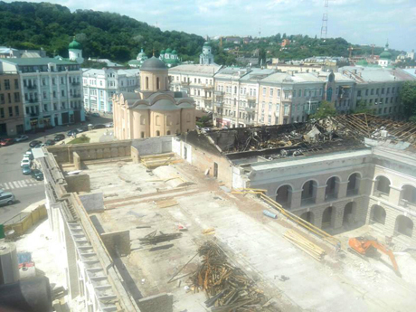 Вид із крану. Фото з Facebook Ігоря Луценка