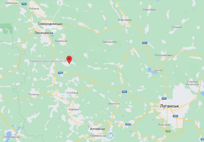 Село Нижнее на карте