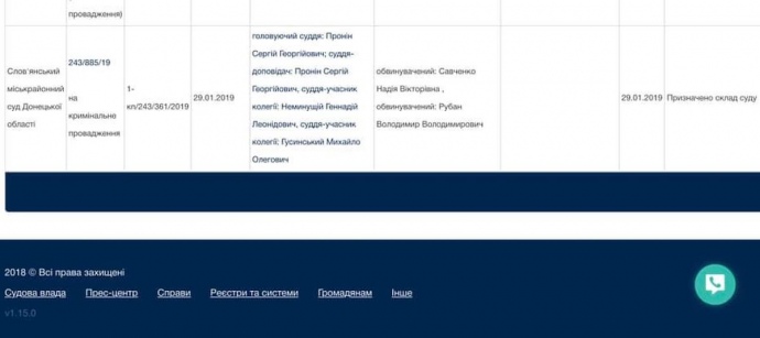 Справу Савченко та Рубана передали до суду Слов’янська