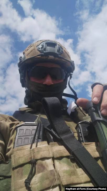 Рамі аль-Фарра на війні в Україні. Фото надане виданню