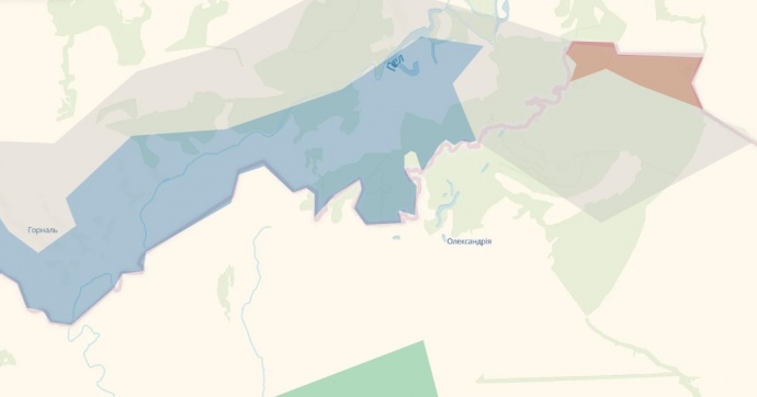 ситуация возле Александрии по состоянию на 29 мая, deepstatemap