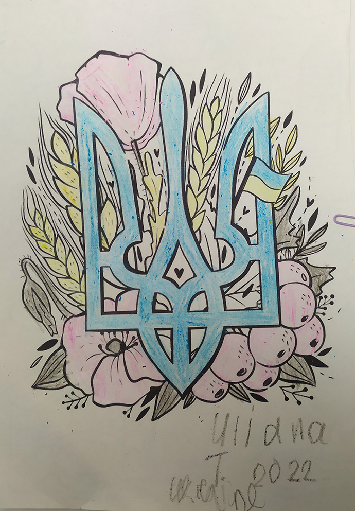 Улянка, 11 років. Розмальовка на вокзалі Варшави