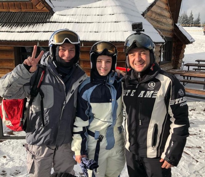 Зеленский в Буковеле, начало 2021 года