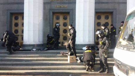 Под Радой 20 февраля. Фото Ольги Сницарчук