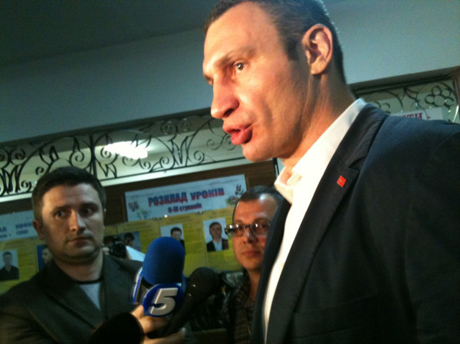 Кличко у Василькові. Фото Оксани Коваленко, УП Кличко у Василькові. Фото Оксани Коваленко, УП