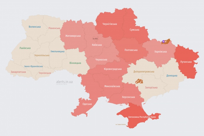 Мапа alerts.in.ua