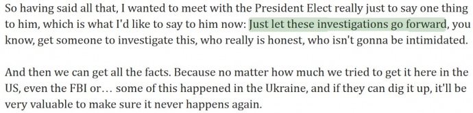 Друга сторінка стенограми, цитата Джуліані