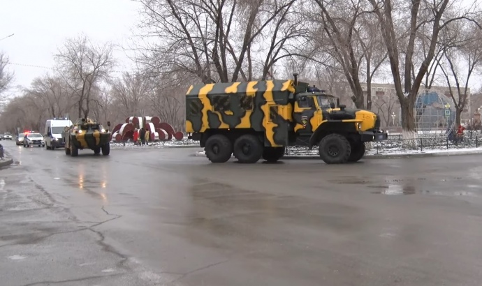 Российская техника в городе Байконур