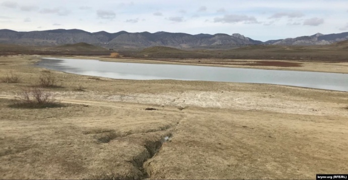 Обміліле озеро Бугаз