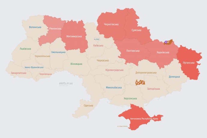 Мапа alerts.in.ua