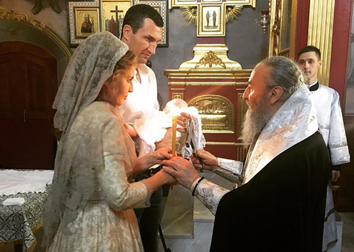 Кличко-молодший і Марченко хрестять дитину