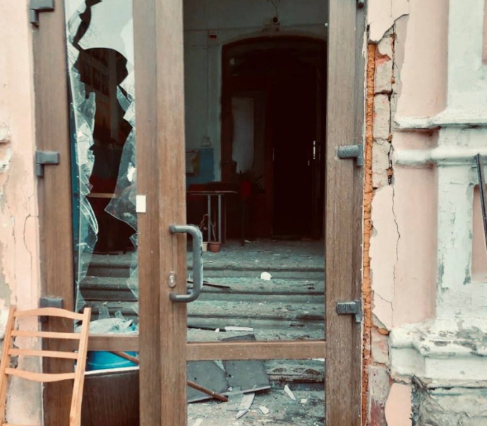 Наслідки обстрілів міста Оріхів