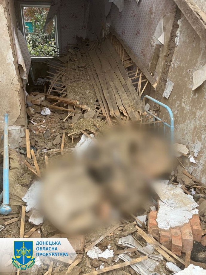 наслідки обстрілу Донеччини 22 жовтня, фото прокуратури
