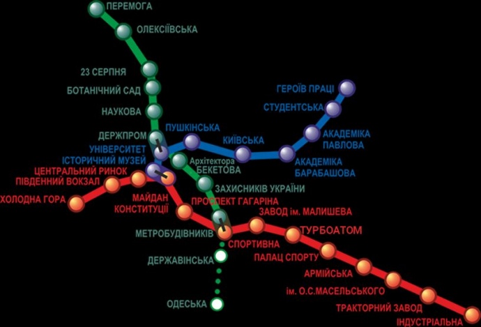 Линии харьковского метро