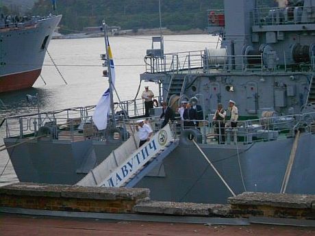 Новинский агитировал на корабле?