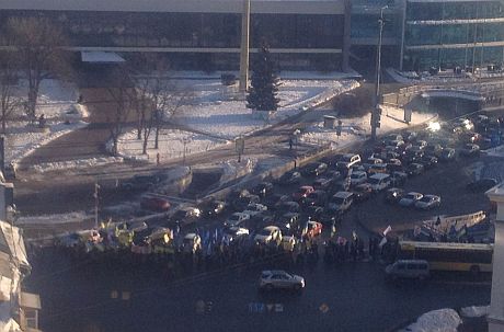 Митингующие за ПР, утро 3 февраля Митингующие за ПР, утро 3 февраля