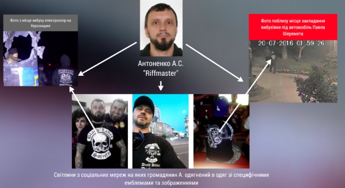 Принти на одязі, які слідство вважає схожими, скріншот МВС