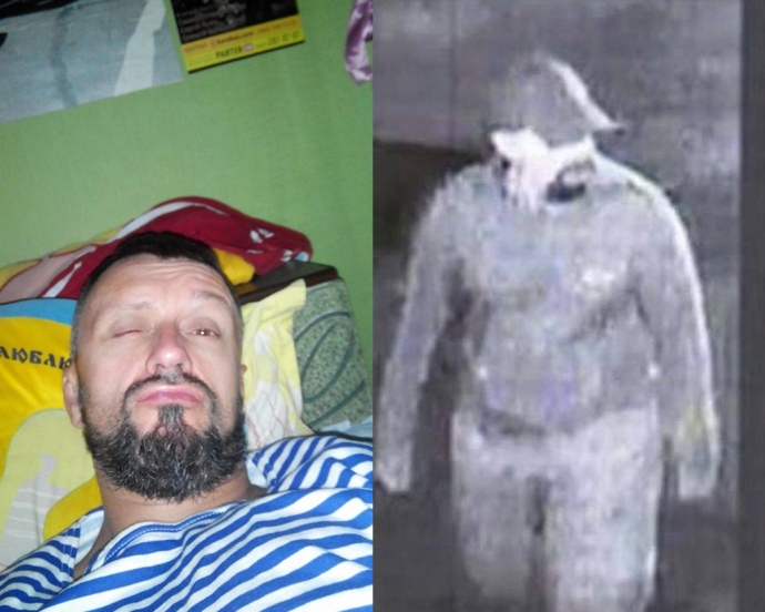 Фото Антоненка, опубліковане 21 липня 2016 року, і кілер, якого зафіксували відеокамери