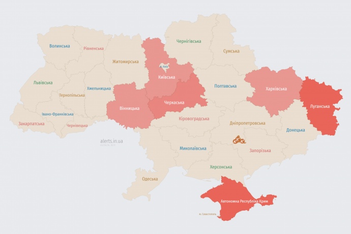 Мапа alerts.in.ua