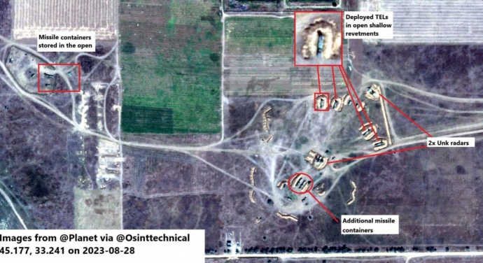 Системы российской ПВО С-400 под Евпаторией 28.08.2023