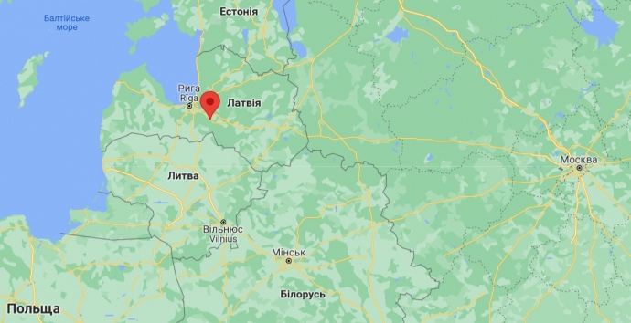 Расположение новой авиабазы НАТО 