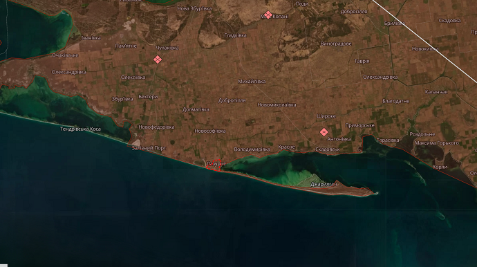 пгт Лазурне, Херсонская область