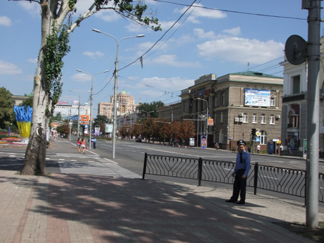 Центр города просто вымер