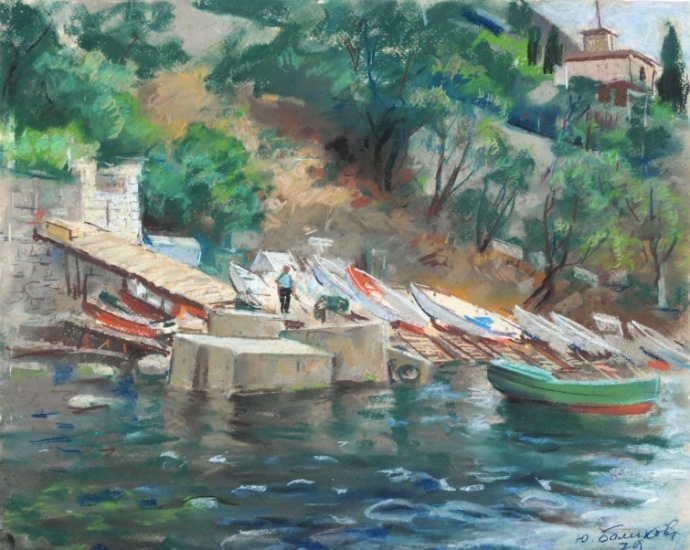 Yurii Balykov, Boats. Photo: Kherson Art Museum / Facebook