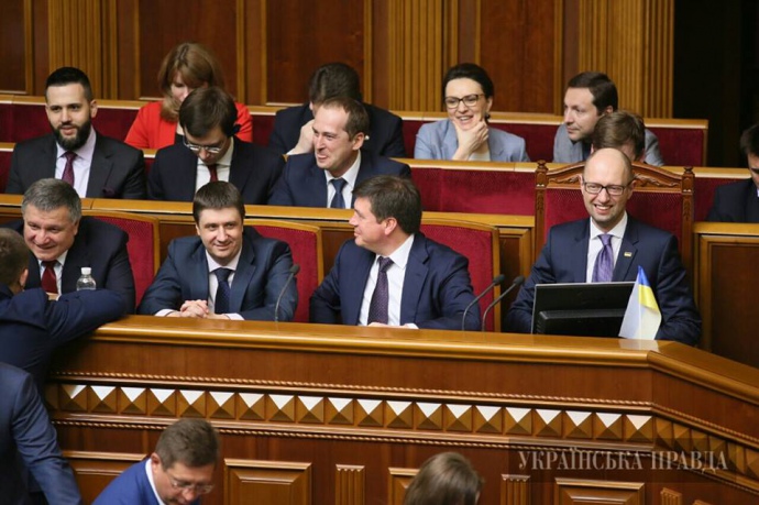 Яценюк перед выступлением