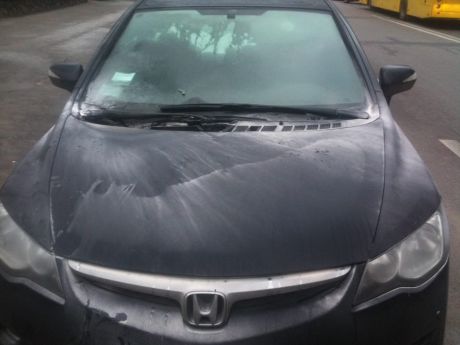 Підпалене авто активістки Євромайдану