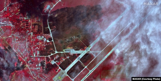 Інфрачервоний знімок Новофедорівки 10 серпня 