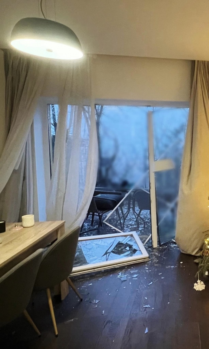 Дім нардепки Рудик у Києві зачепила вибухова хвиля