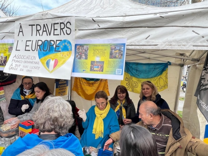 акция в Париже, фото: Укринформ