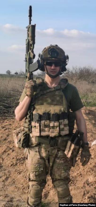 Рамі аль-Фарра на війні в Україні. Фото надане виданню