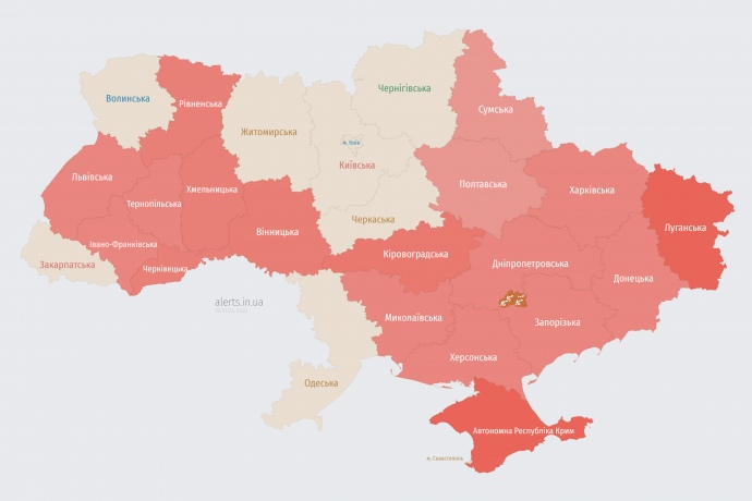 Мапа alerts.in.ua