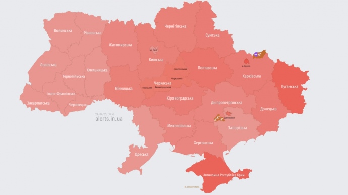 мапа: alerts.in.ua